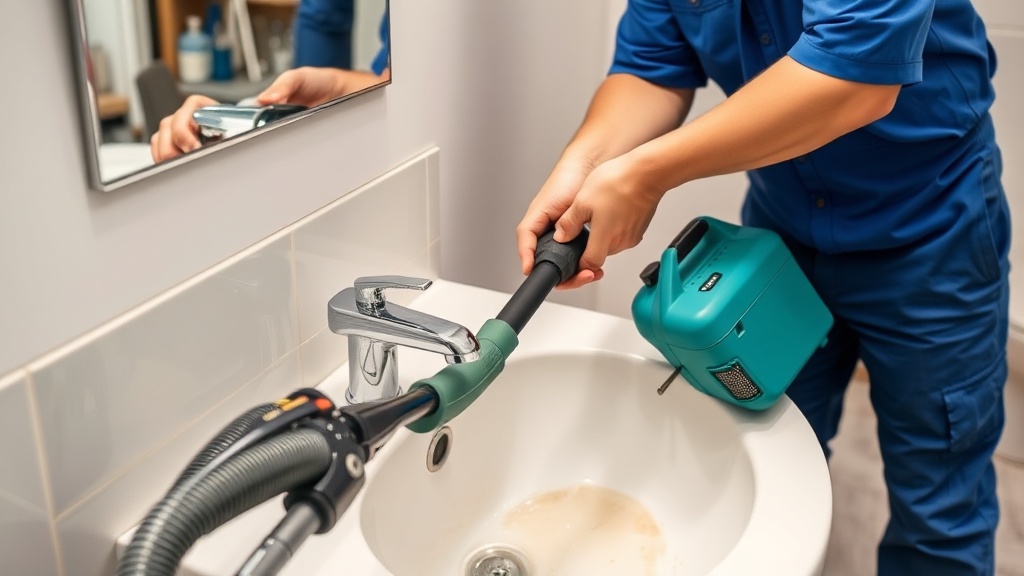 Professional drain cleaning service